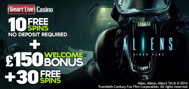 10 фри спинов на новом игровом автомате Aliens от SmartLive Casino