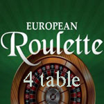 European 4-table Roulette