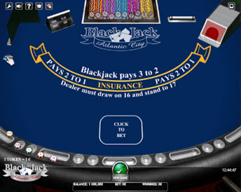 BLACKJACK ATLANTIC CITY