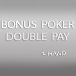 Bonus Poker Double Pay – 1 Hand