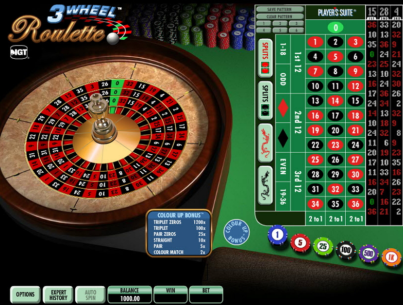 Three Wheel Roulette