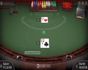 Blackjack Surrender