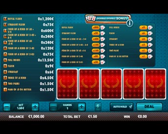 Double Double Bonus