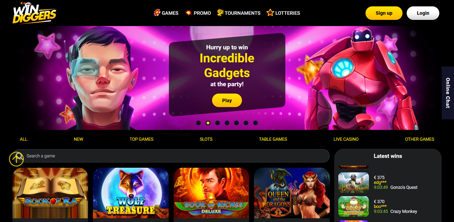 Win Diggers Casino