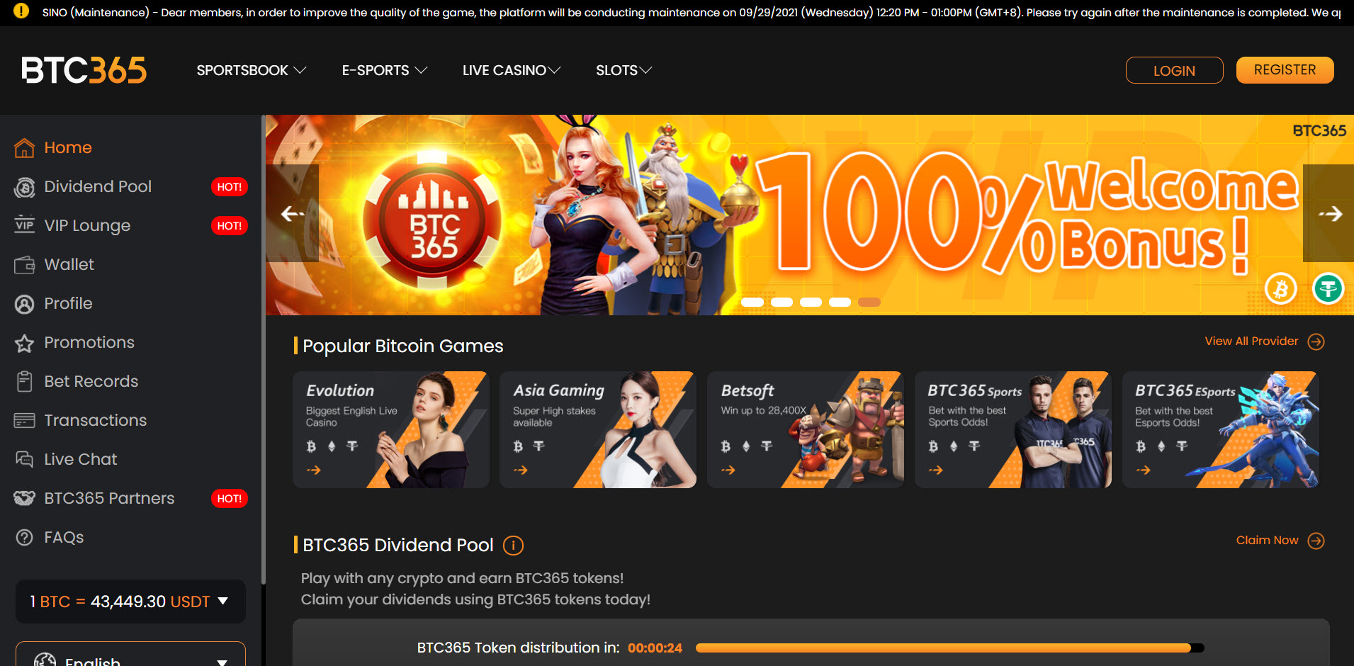Btc 365 Casino