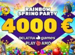 Турнир на 4 000 EUR и Радужная весенняя вечеринка в PlayAmo Casino
