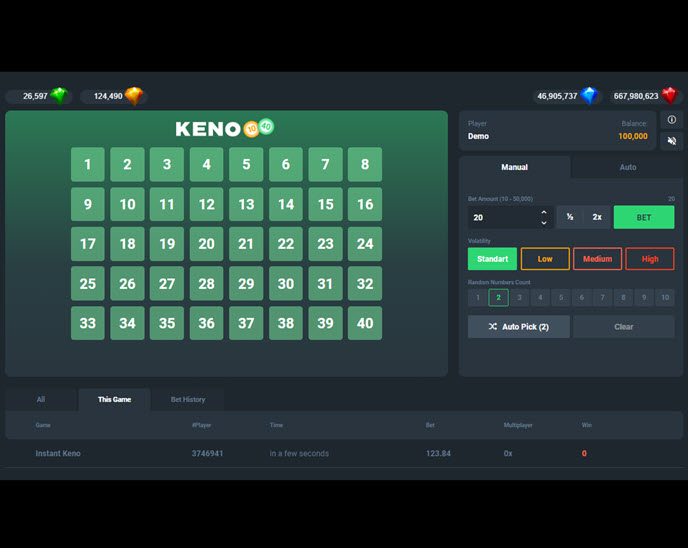 Instant Keno