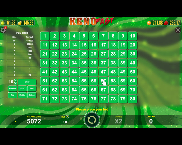 Keno Fast