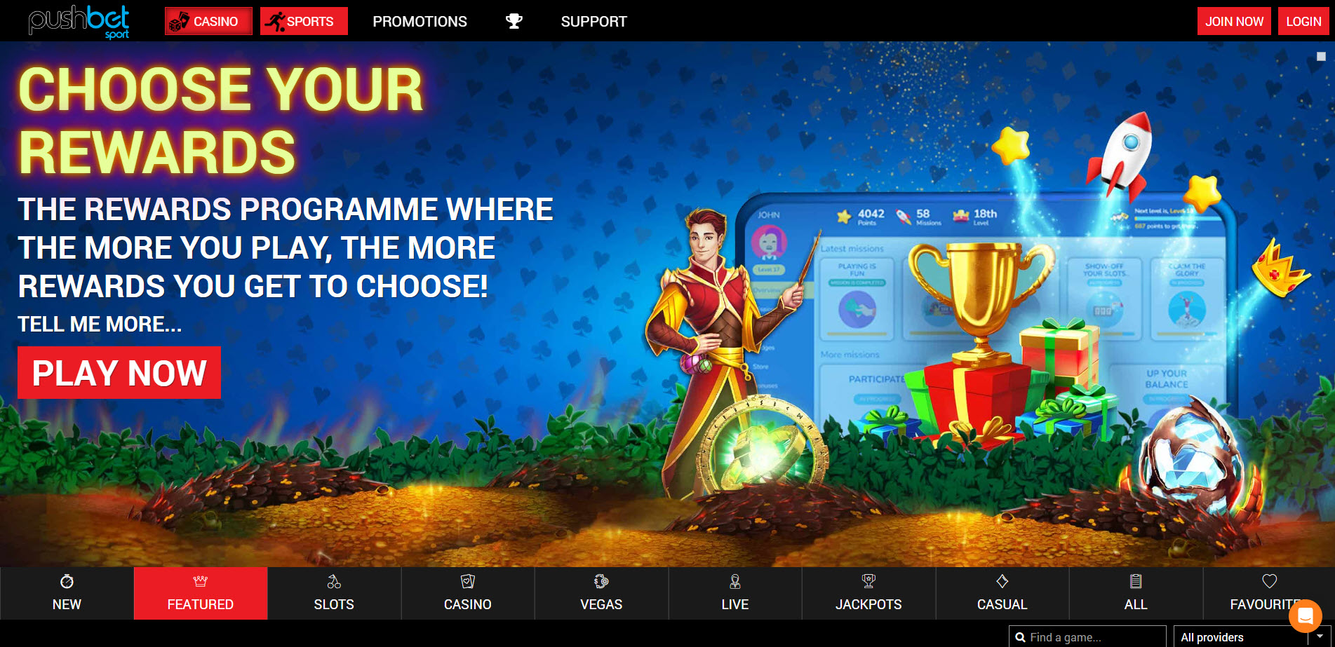 PushBet Casino