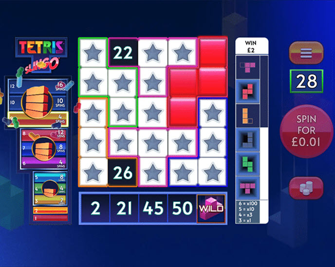 Tetris Slingo