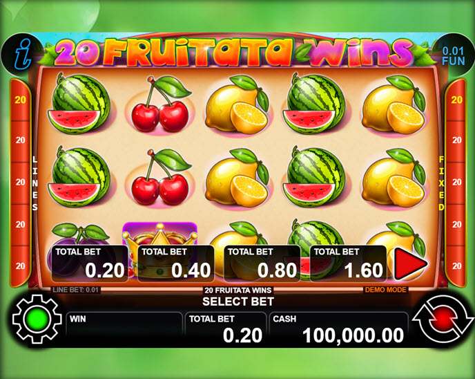 20 Fruitata Wins