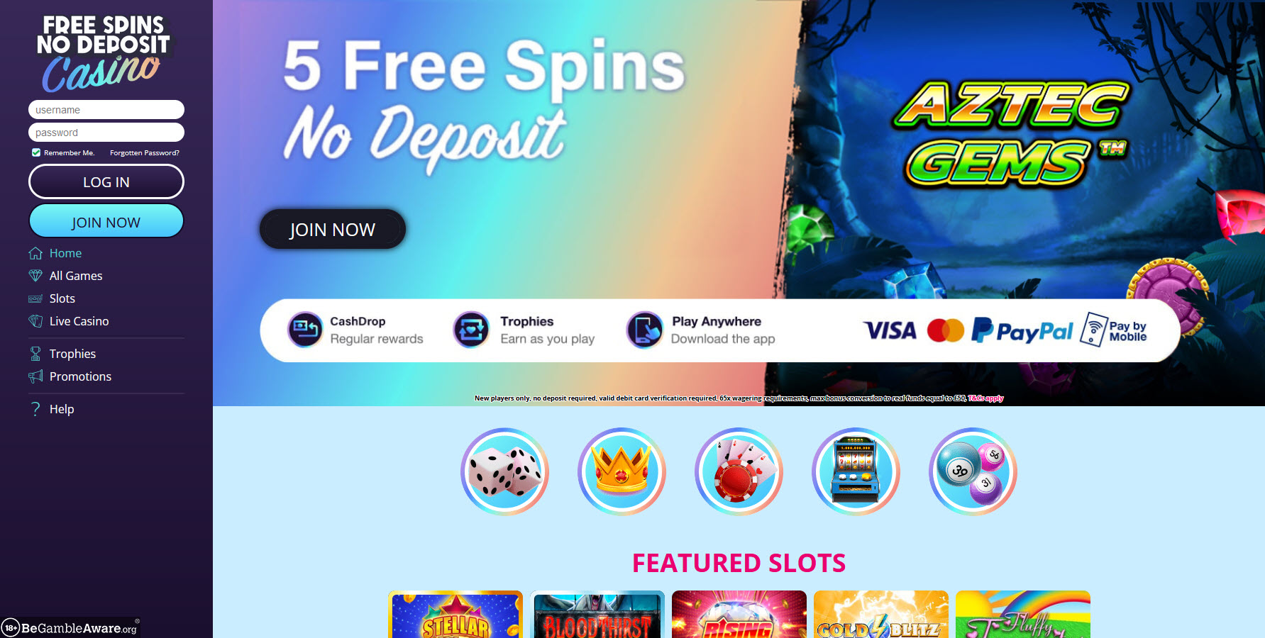 Free Spins No Deposit Casino