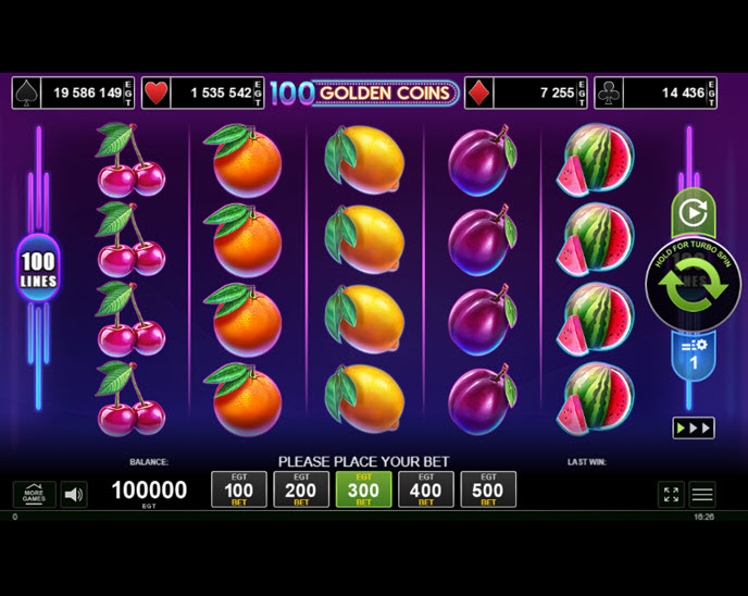 100 Golden Coins