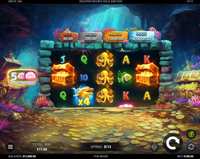 Dolphin Riches Hold and Win