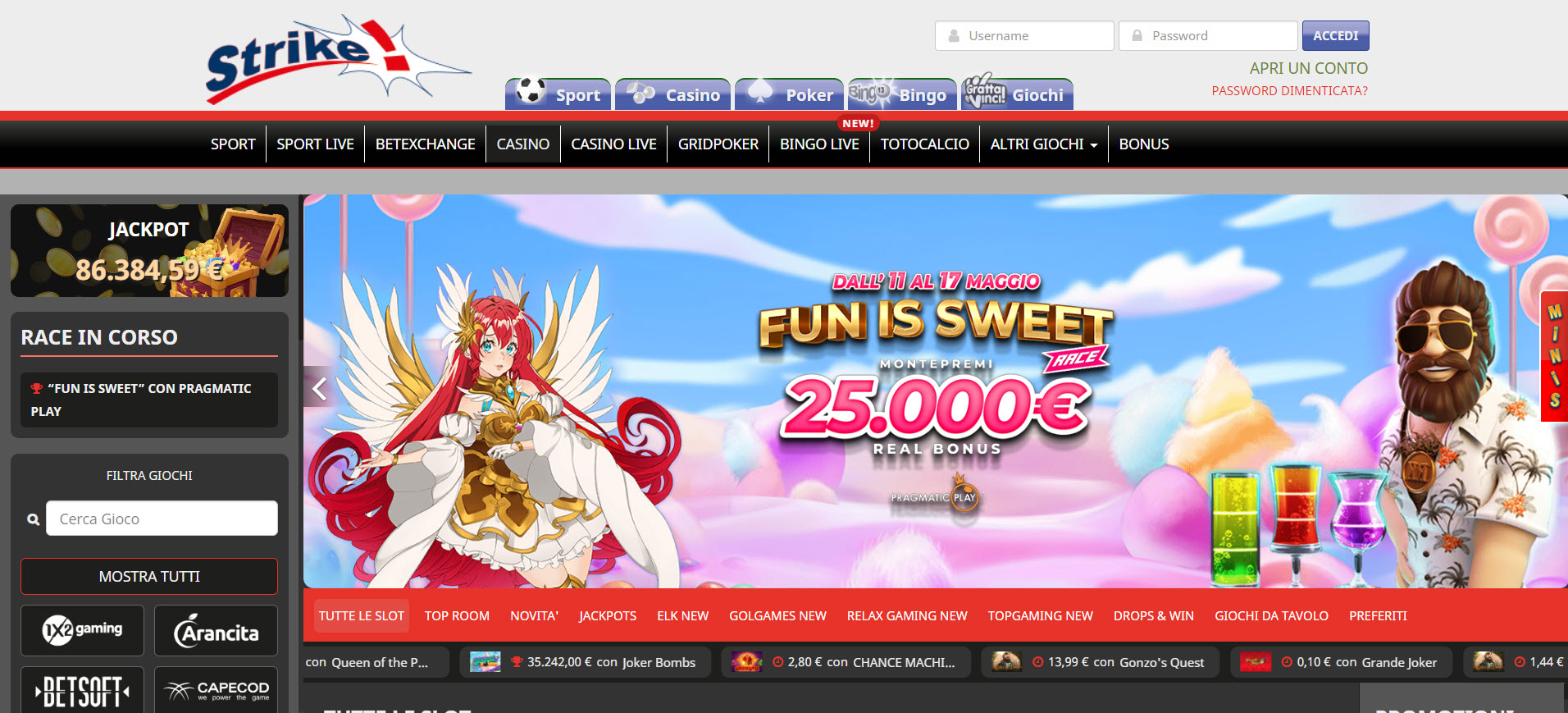 StrikeItalia Casino