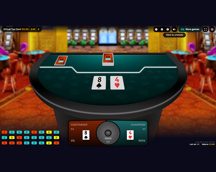 Virtual Top Card