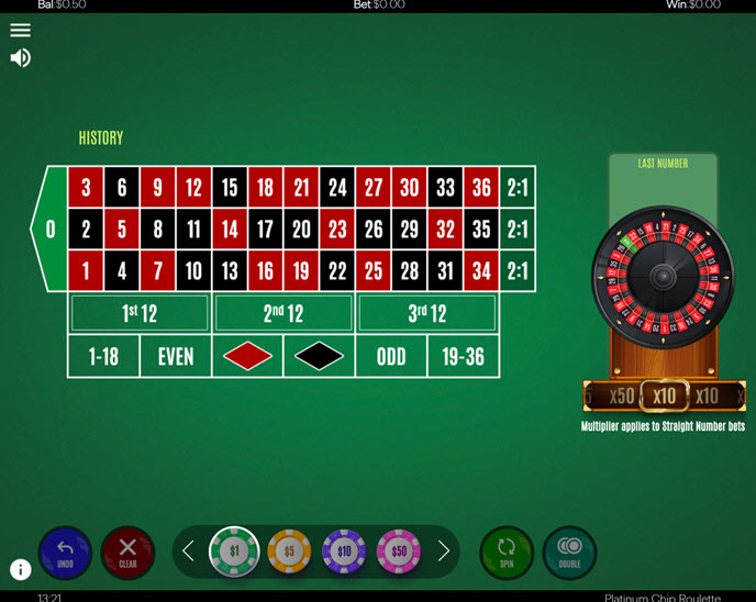 Platinum Chip Roulette