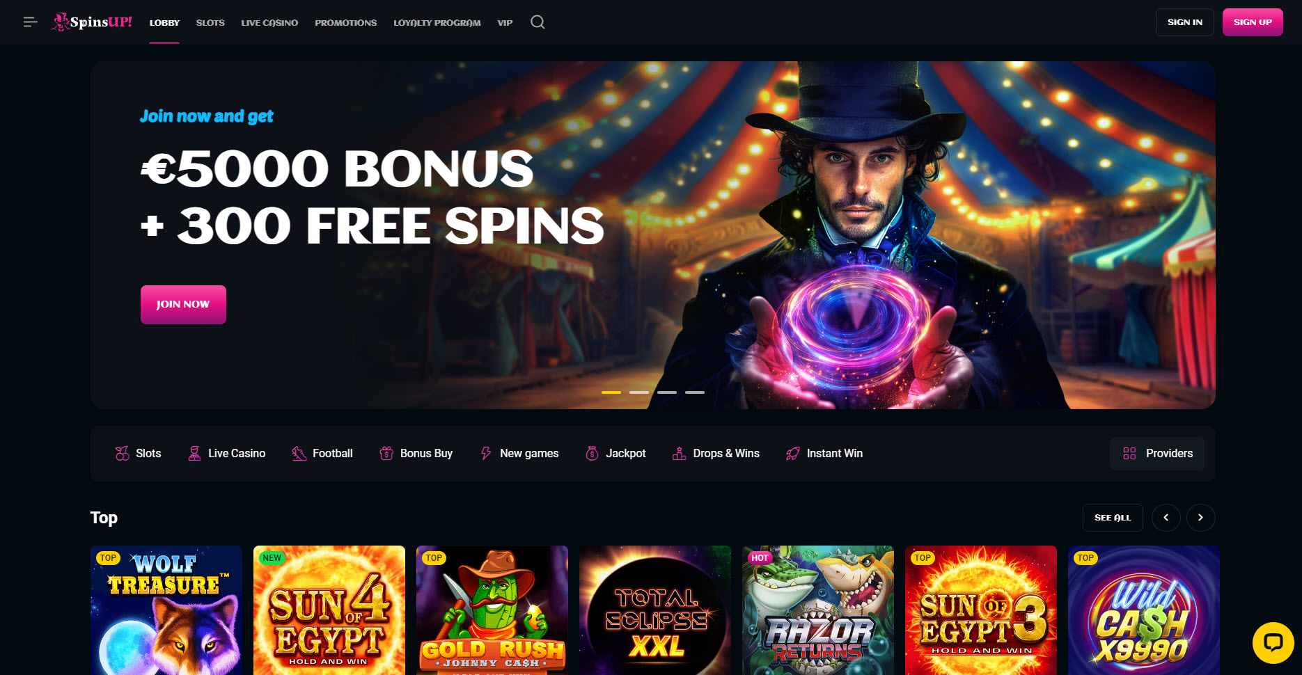 SpinsUp Casino
