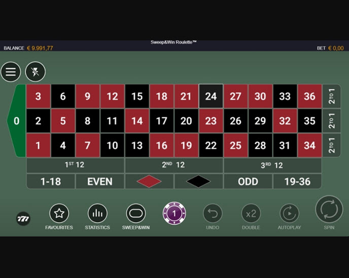 Sweep&Win Roulette