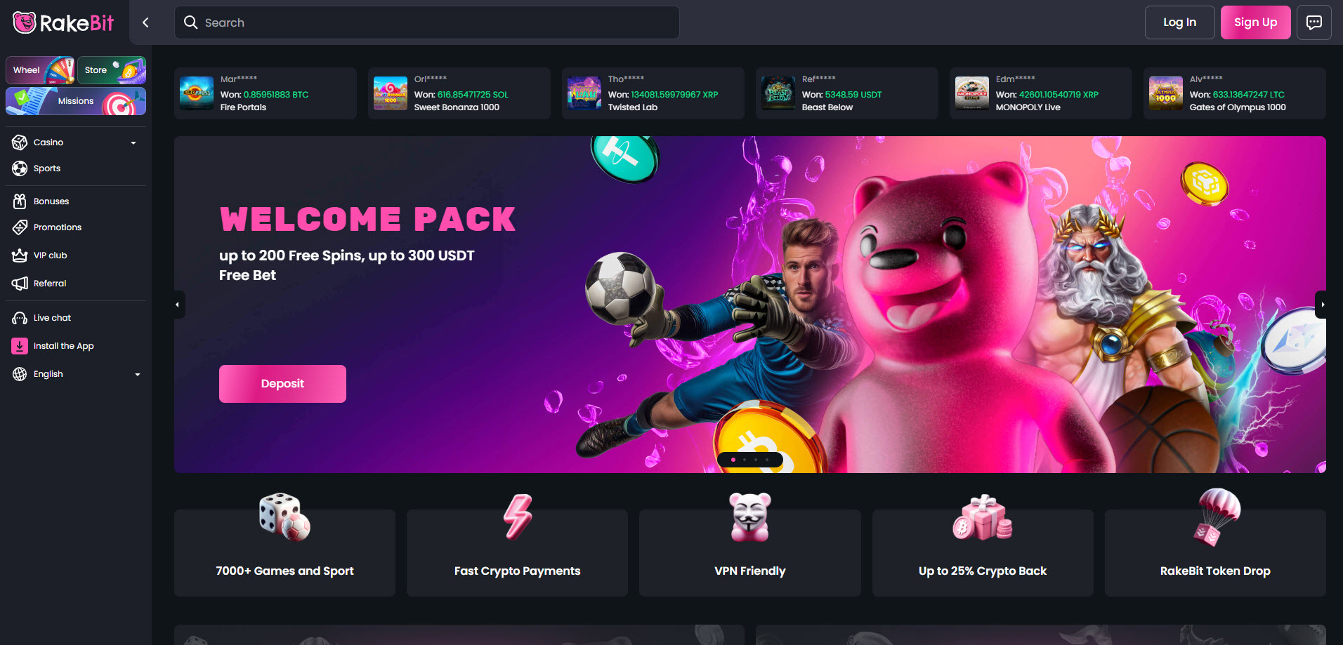 RakeBit Casino