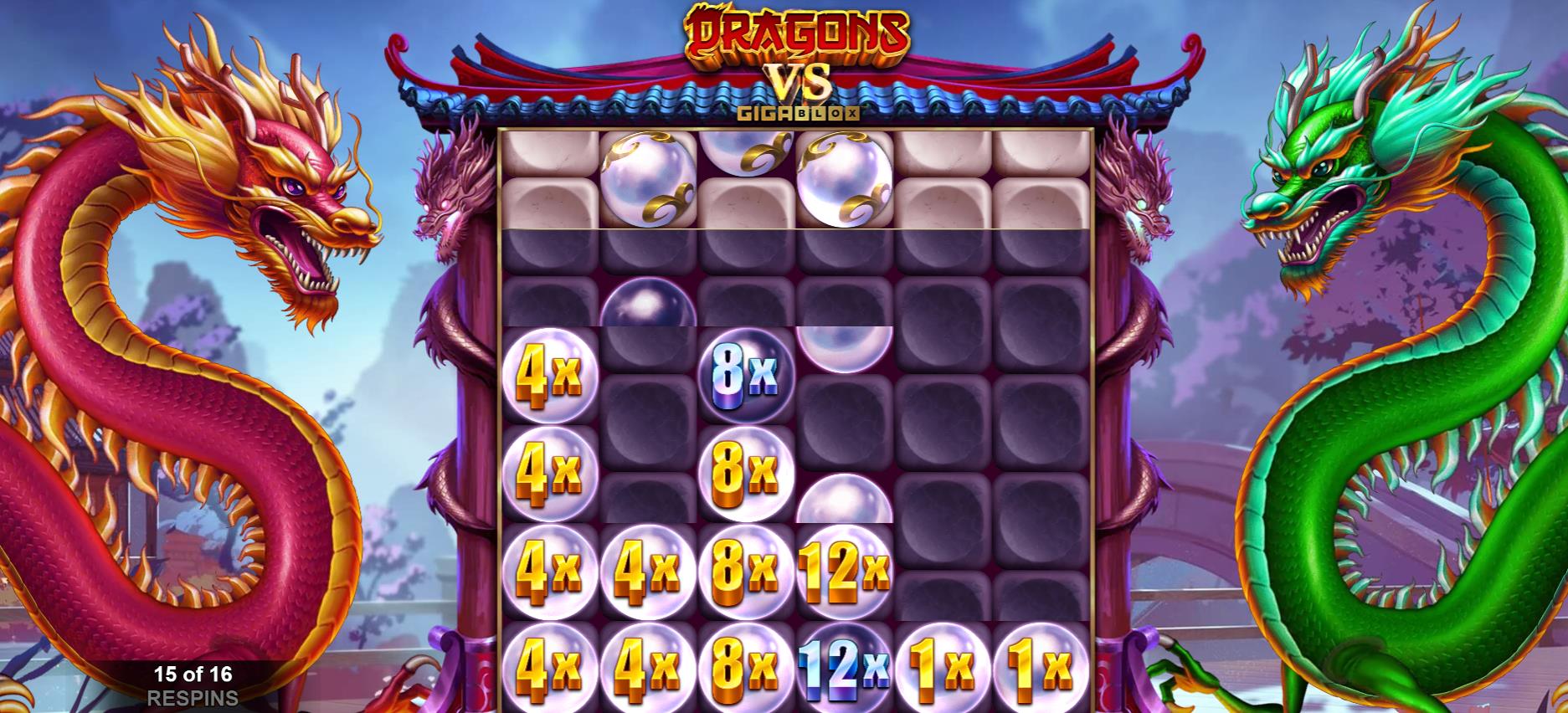Бонусная игра Dragons vs GigaBlox