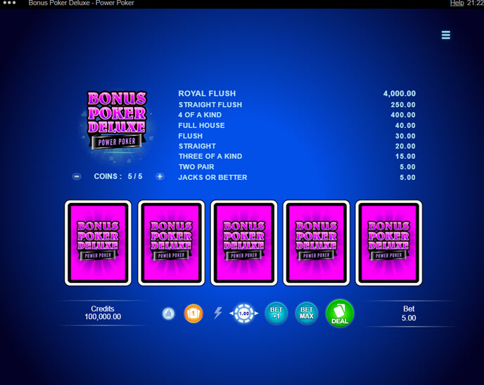 Bonus Poker Deluxe - Power Poker