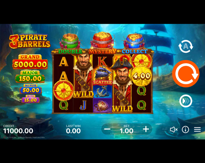 3 Pirate Barrels
