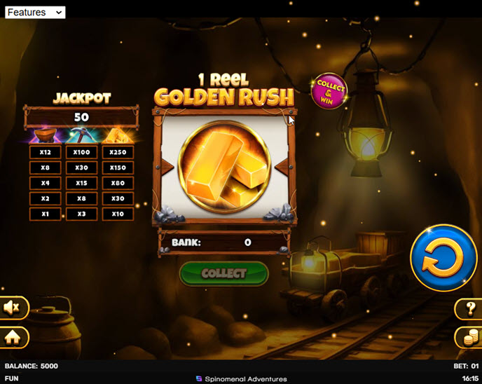 1 Reel Golden Rush