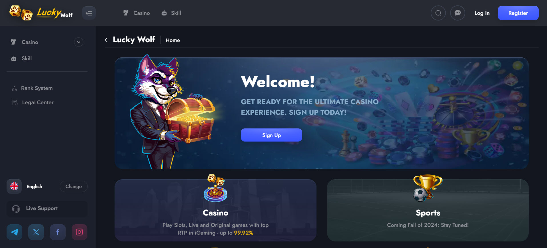 Lucky Wolf Casino