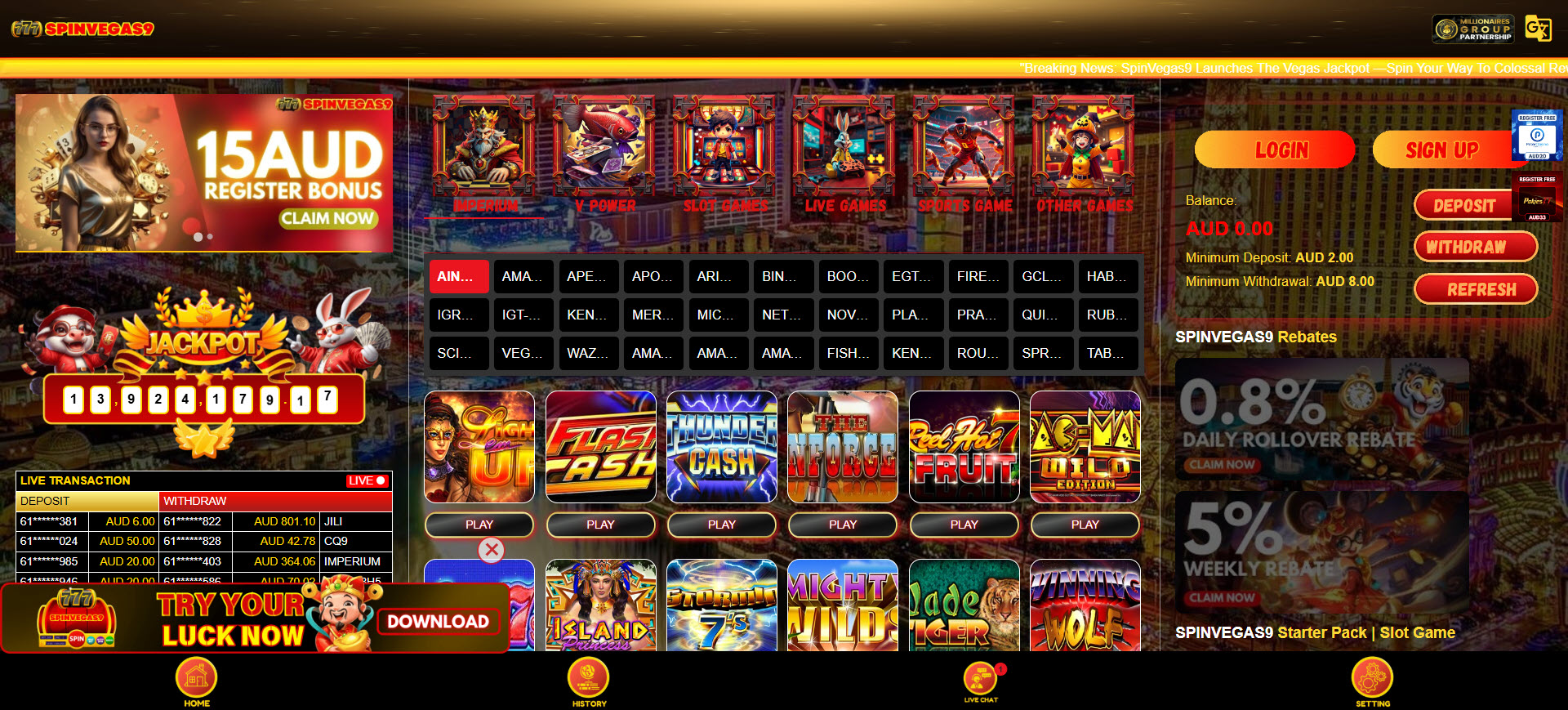 SpinVegas9 Casino