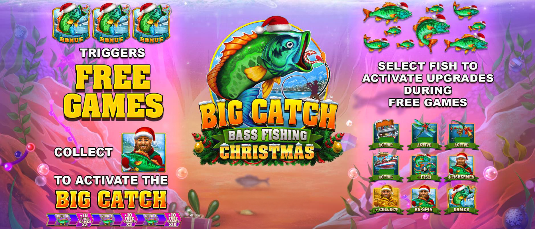 Слот Big Catch Bass Fishing Christmas