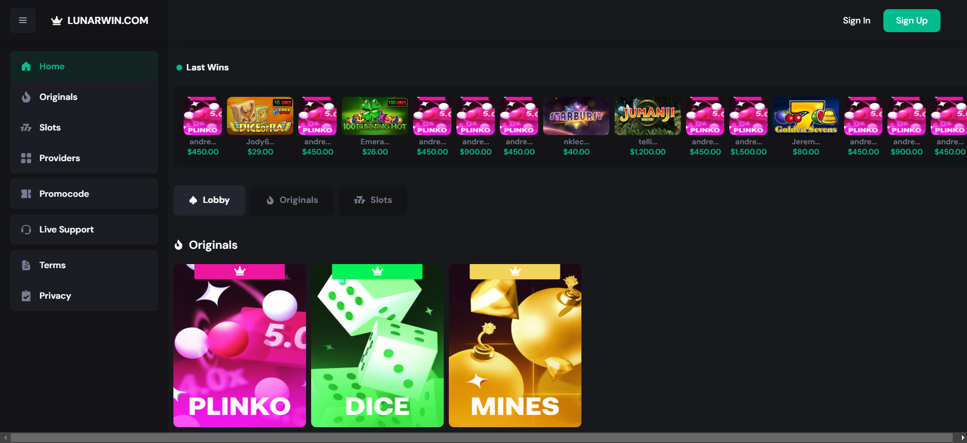 Lunarwin Casino