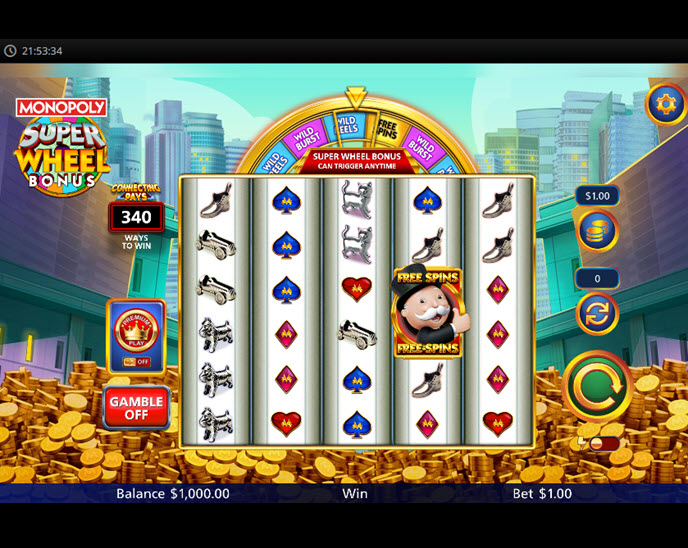 Monopoly Super Wheel Bonus