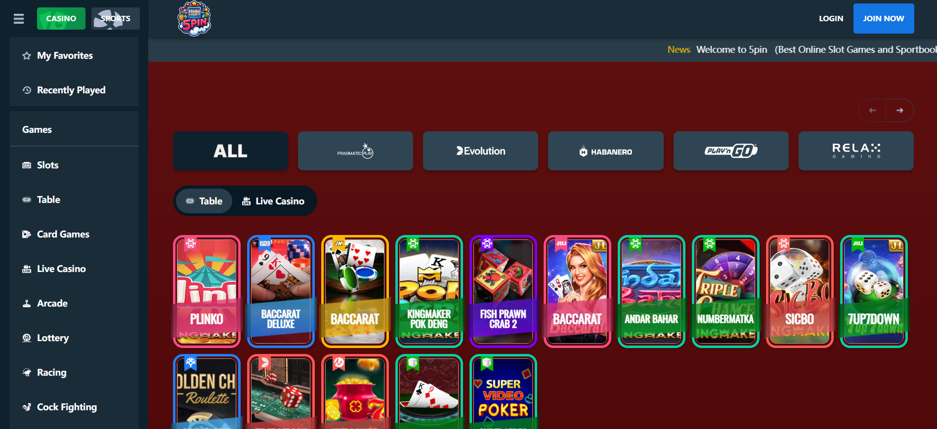 5pin Casino