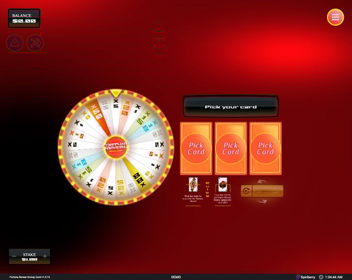 Fortune Reveal Money Card