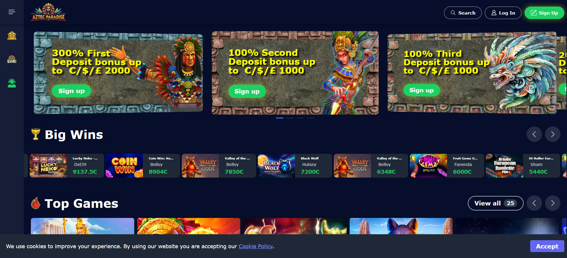 AztecParadise Casino