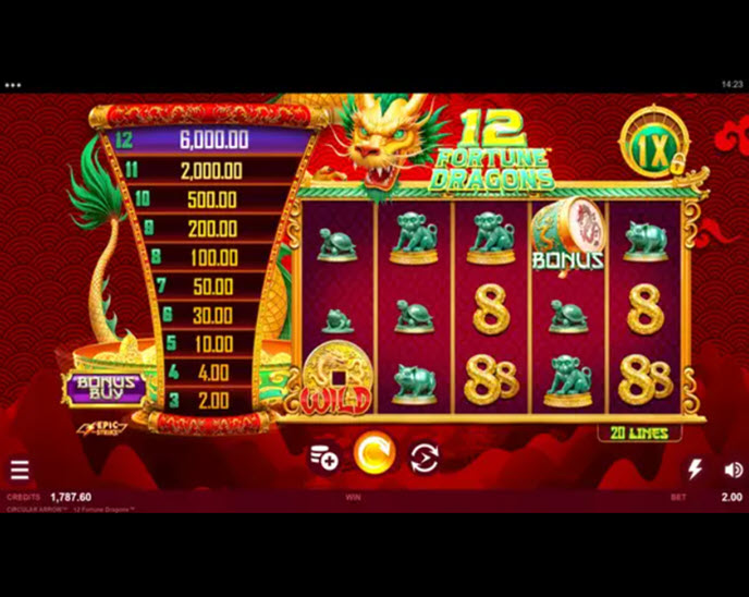 12 Fortune Dragons