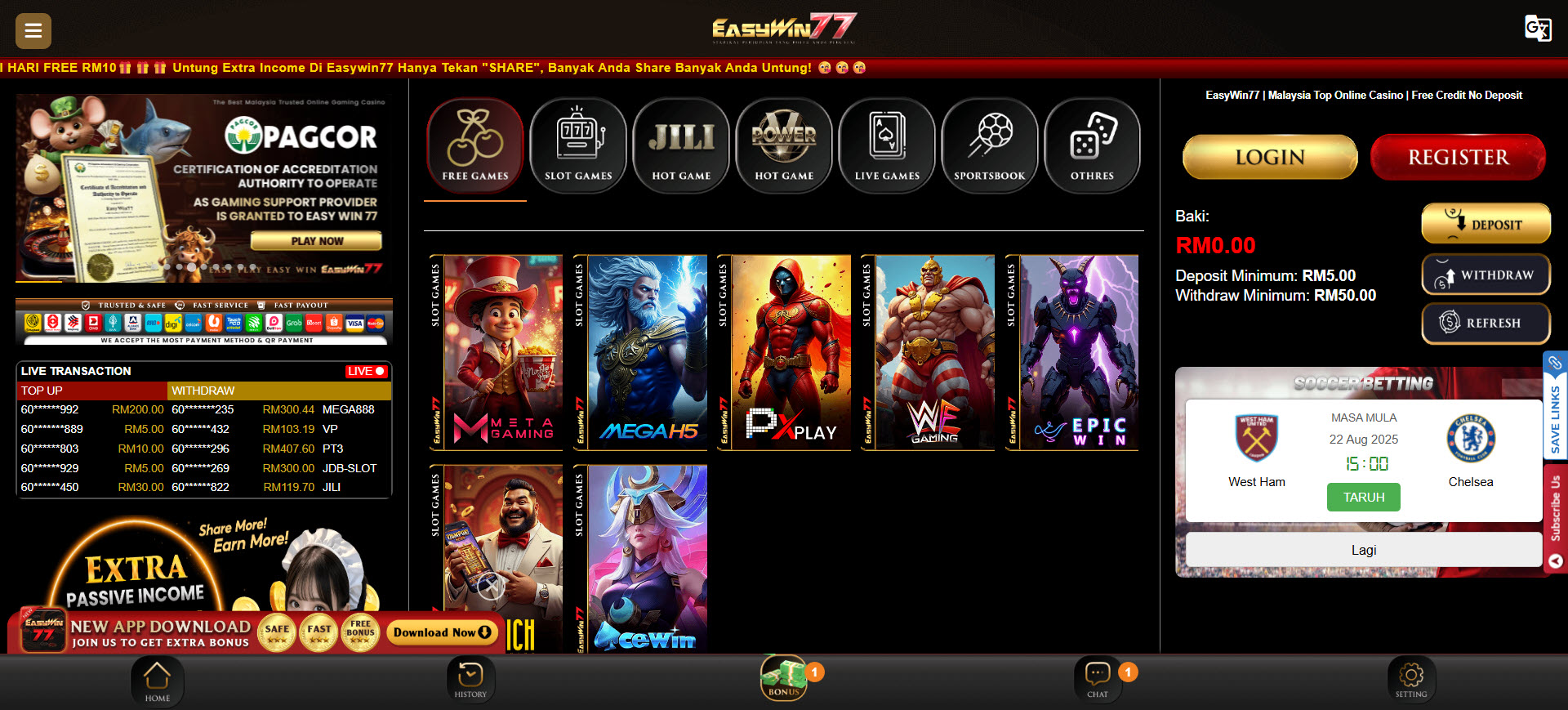 EasyWin777 Casino