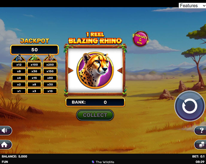 1 Reel — Blazing Rhino