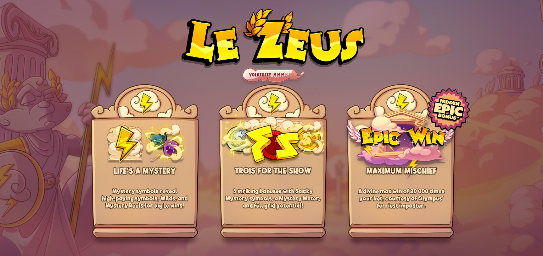 Бонусы слота Le Zeus