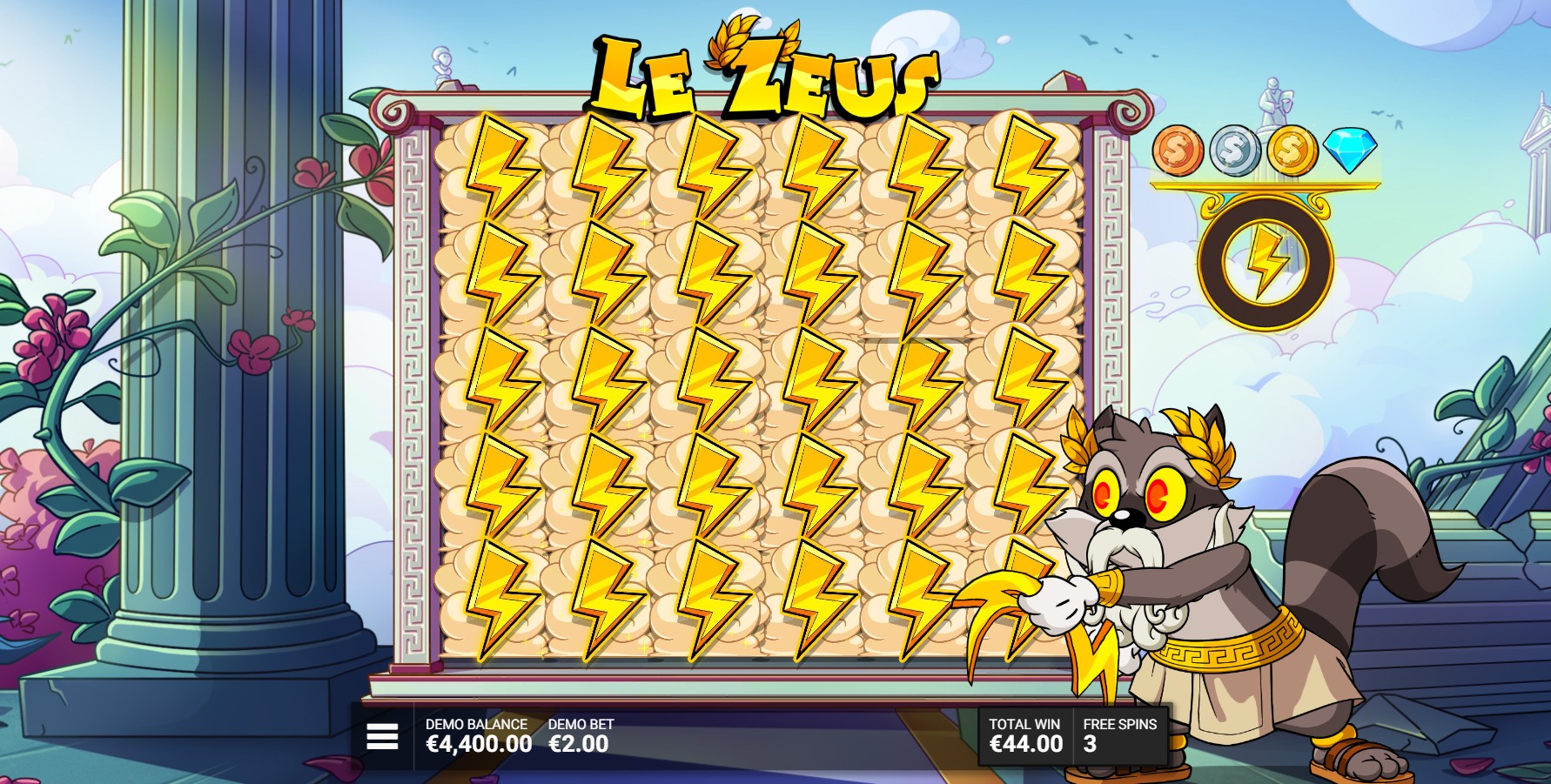Freespins Le Zeus
