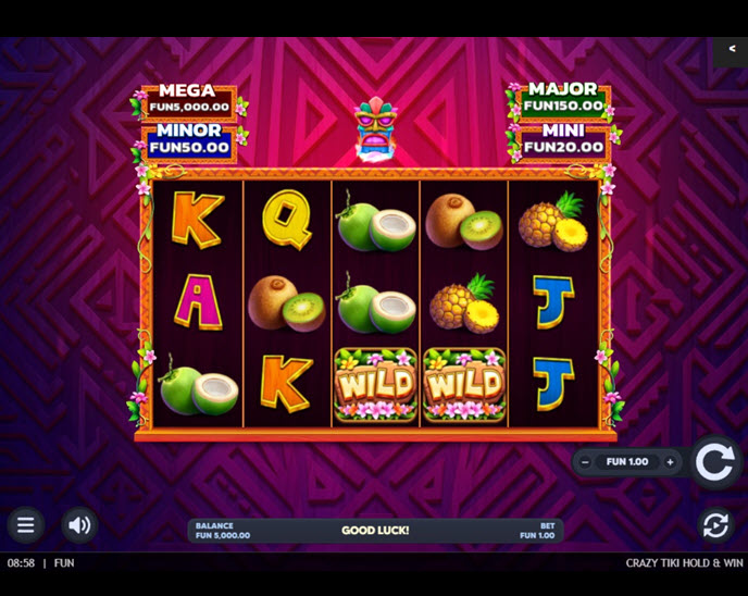 Crazy Tiki Hold & Win