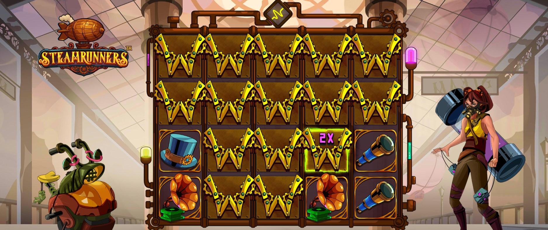 Особенности слота Steamrunners