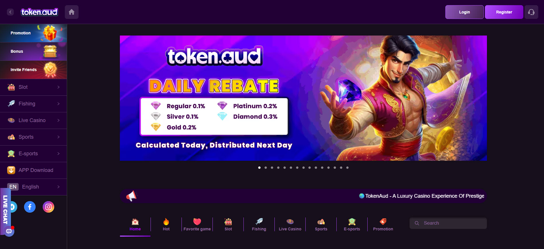 TokenAud Casino