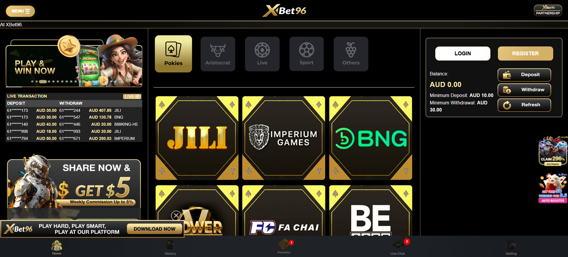 Xbet96 Casino