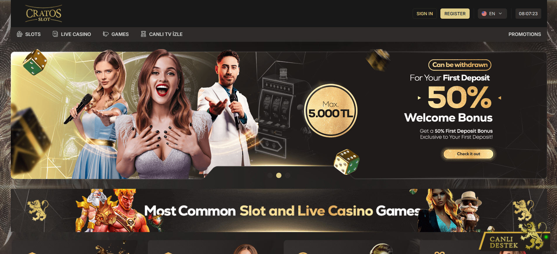 Cratos Slot Casino