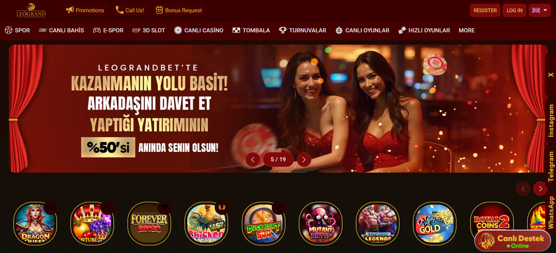 Leograndbet Casino