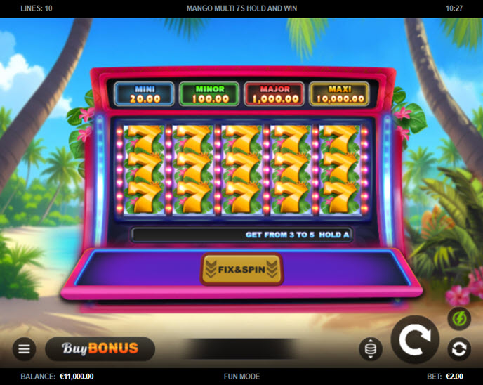 Mango Multi 7s Hold and Win