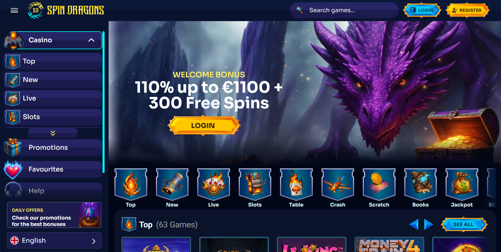 Spin Dragons Casino