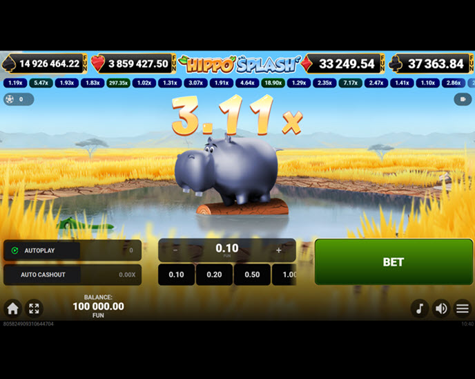 Hippo Splash (Amusnet)